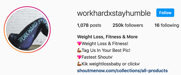 Workhardxstayhumble Feature - 250,000 Followers!